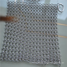 316L Cheaper cast iron cleaner chainmail scrubber / Kitchen ware